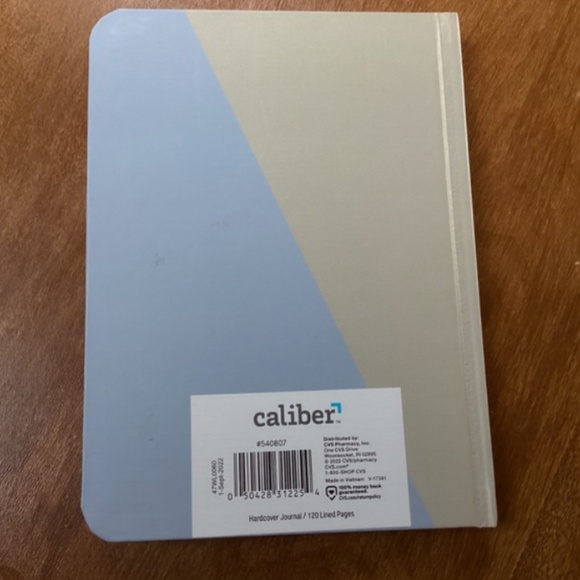 Caliber Hard Cover Take/Note Journal 120 Lined Pages New 7” x 5.25” - Picture 4 of 5